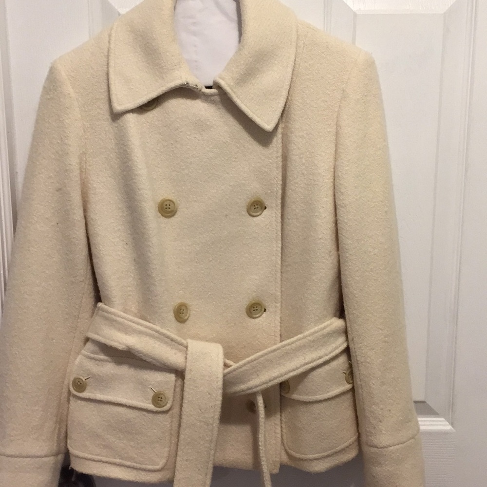 Ralph Lauren off white alpaca jacket size XS lined